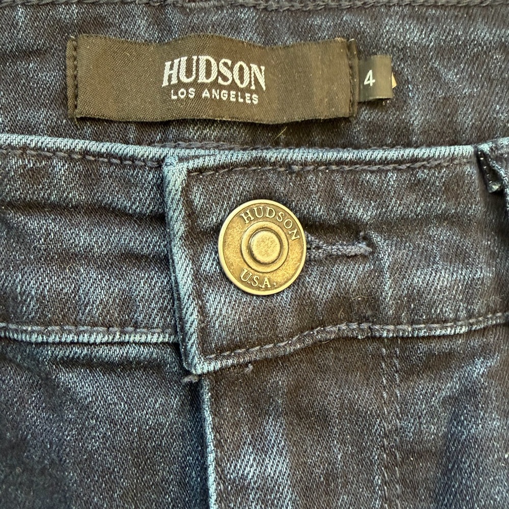 Hudson Jeans Women’s Dark Blue Denim Midrise Straight